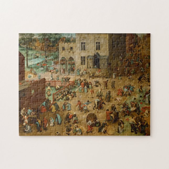 Pieter Bruegel the Elder - Kinderspiele Puzzle (Horizontal)