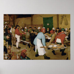 Pieter Bruegel the Elder - Peasant Wedding Poster