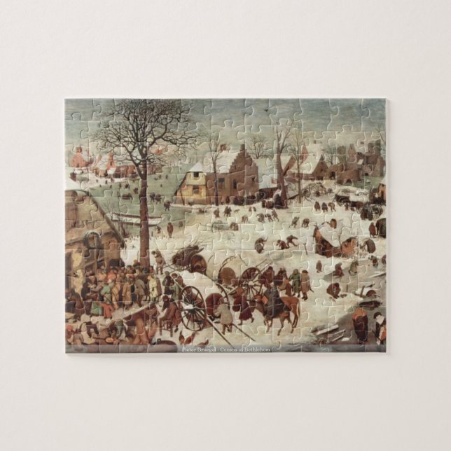 Pieter Bruegel - Zählung in Bethlehem Puzzle (Horizontal)