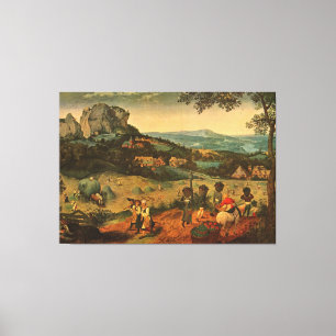 Pieter Bruegels Bruegel's The Hay Harvest - 1565 Leinwanddruck