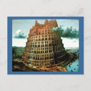 Pieter Bruegels Der "Kleine" Turmbau zu Babel Postkarte
