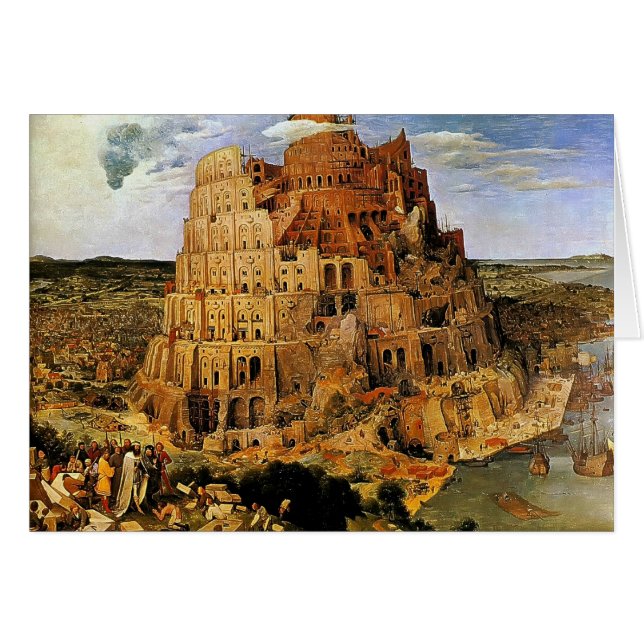 Pieter Bruegels "Der Turm von Babel" (ca. 1563) (Vorderseite (Horizontal))