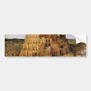 Pieter Bruegels "Der Turm von Babel" (ca. 1563) Autoaufkleber
