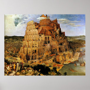 Pieter Bruegels "Der Turm von Babel" (ca. 1563) Poster
