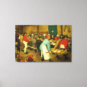 Pieter Bruegels Hochzeit der Bauern (1568) Leinwanddruck