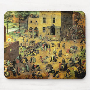 Pieter Bruegels "Kinder Spiele" - 1560 Mousepad