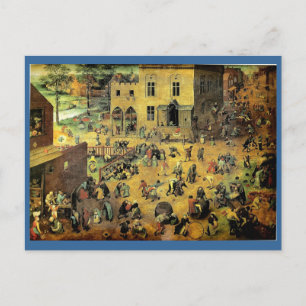 Pieter Bruegels "Kinderreigen" - 1560 Postkarte