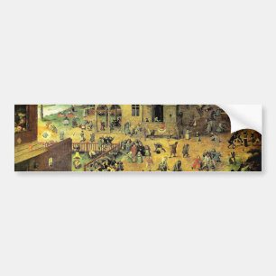 Pieter Bruegels "Kinderspiele" - 1560 Autoaufkleber