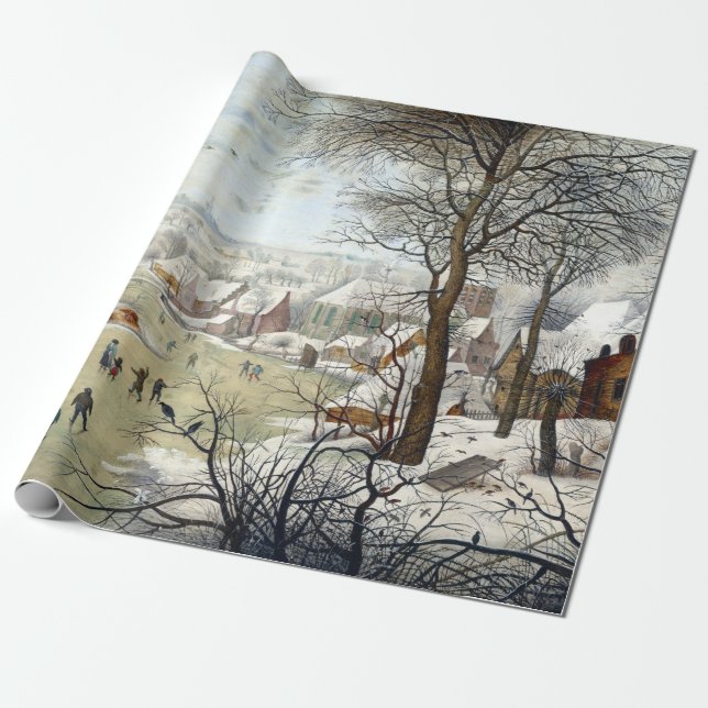 Pieter Brueghel die jüngere Winter-Landschaft Geschenkpapier (Ungerollt)