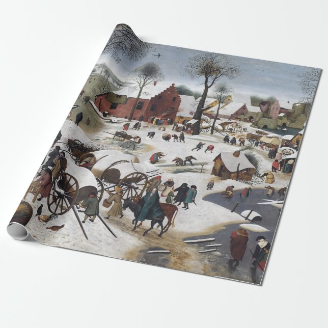 Pieter Brueghel Die Volkszählung in Bethlehem Geschenkpapier (Ungerollt)