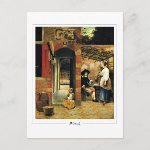 Pieter de Hooch #105 - Fine Art Postcard Postkarte