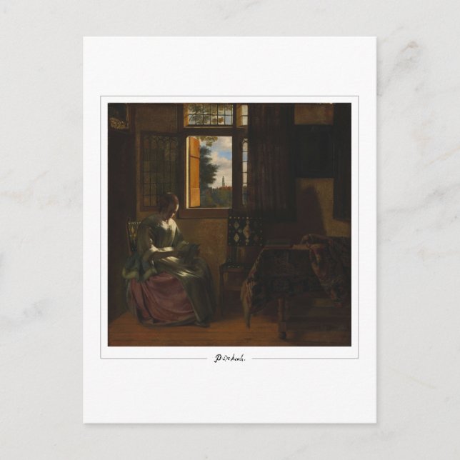 Pieter de Hooch #150 - Fine Art Postcard Postkarte (Vorderseite)