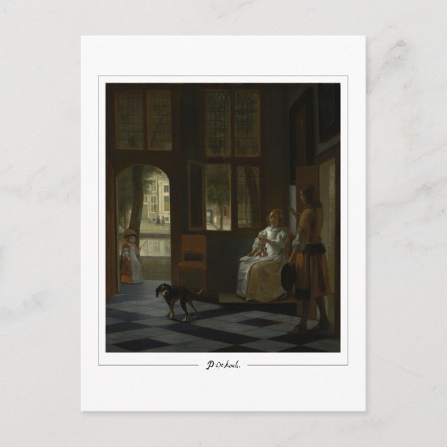 Pieter de Hooch #1 - Fine Art Postcard Postkarte (Vorderseite)