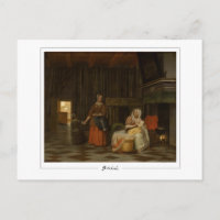 Pieter de Hooch #6 - Kunstpostkarte