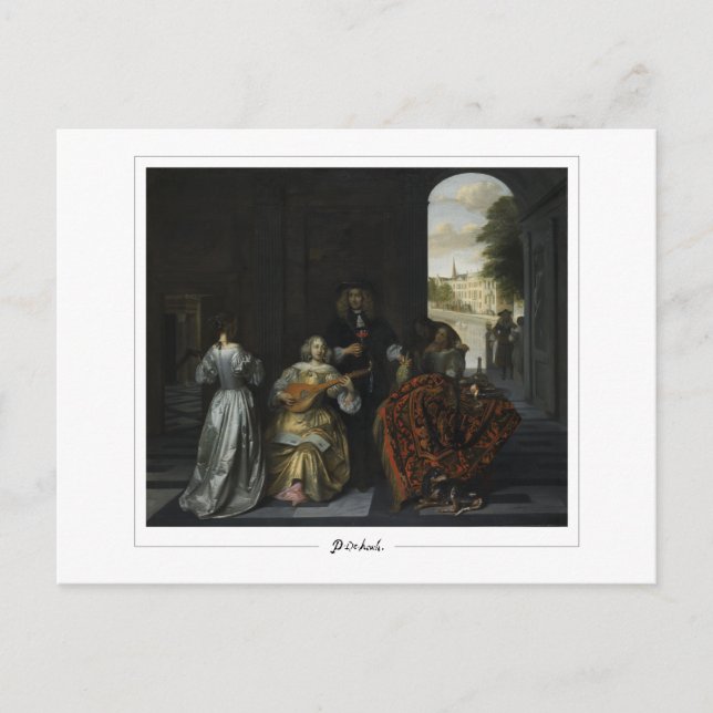 Pieter de Hooch #74 - Fine Art Postcard Postkarte (Vorderseite)