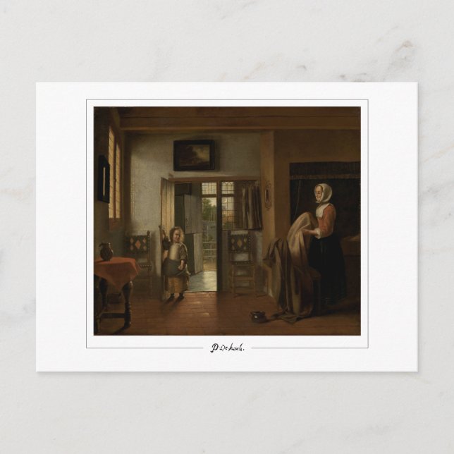 Pieter de Hooch #90 - Fine Art Postcard Postkarte (Vorderseite)