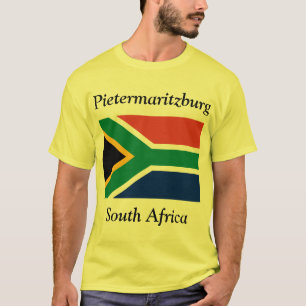 Pietermaritzburg, Südafrika mit Flagge T-Shirt