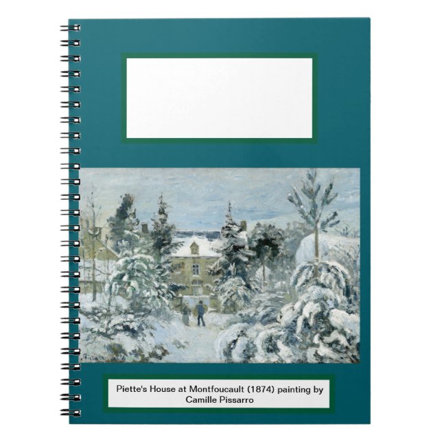 Piette's House in Montfoucault Landschaft Notizblock (Vorderseite)