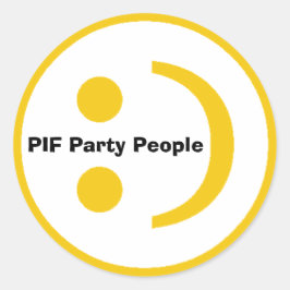 PIF-Aufkleber Runder Aufkleber