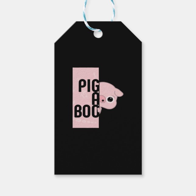 Pig A Boo Geschenkanhänger (Vorderseite)