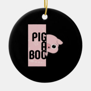 Pig A Boo Keramik Ornament
