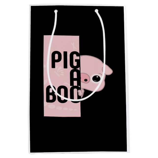 Pig A Boo Mittlere Geschenktüte (Vorderseite)