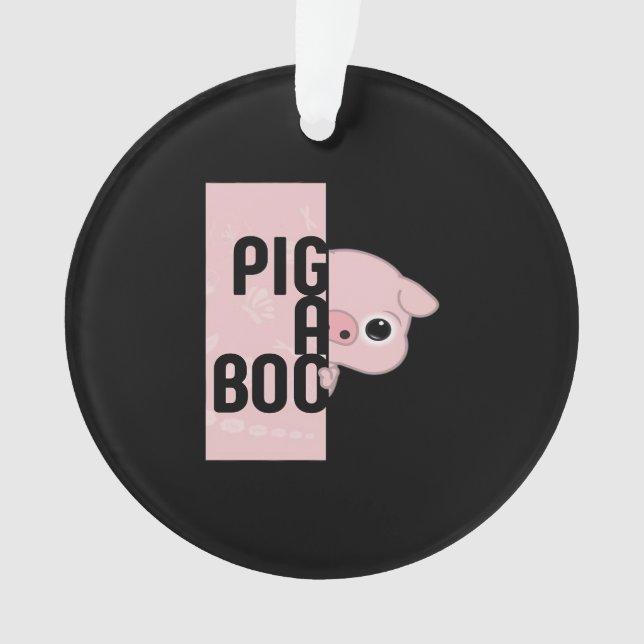 Pig A Boo Ornament (Vorderseite)