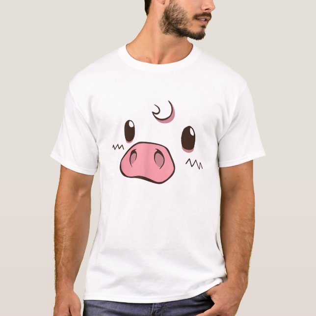 pig animal face fancy dress T-Shirt (Vorderseite)