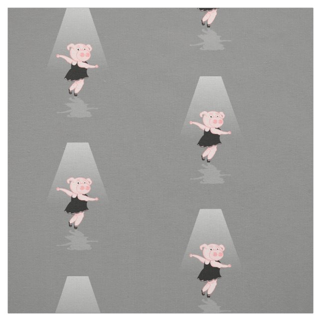 Pig Ballerina Stoff (Muster)