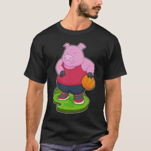 Pig Basketball-Spieler Basketball T-Shirt