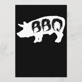 Pig Bbq Love Summer Cookout Grill Cow Steak Party Einladung