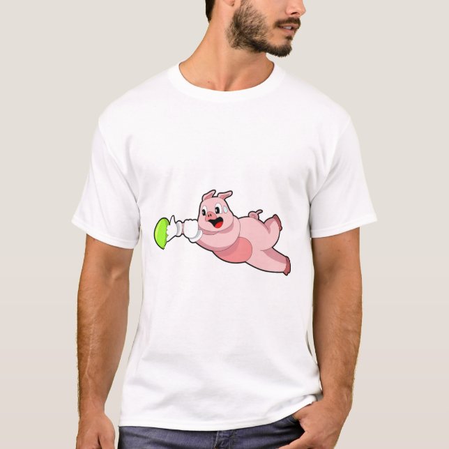 Pig Bowling Bowling T-Shirt (Vorderseite)