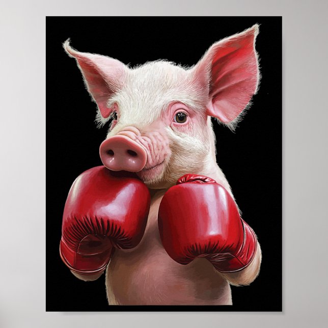 Pig Boxing Poster (Vorne)