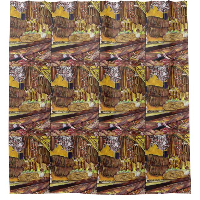 Pig, Budapest Duschvorhang (Vorderseite)