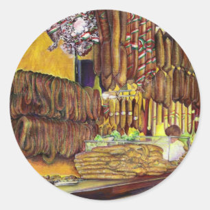 Pig, Budapest Runder Aufkleber