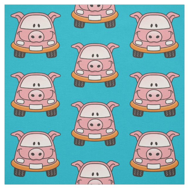Pig-Cartoon-Muster Stoff (Muster)
