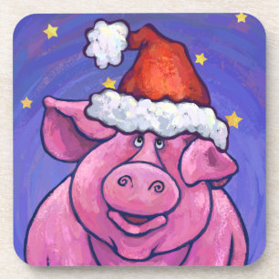 Pig Christmas Untersetzer