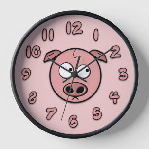 Pig Clock Uhr