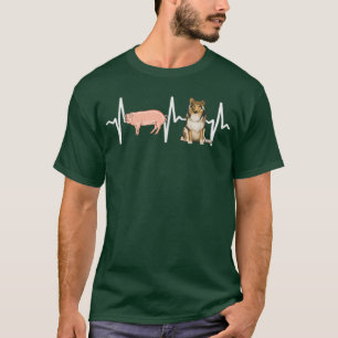 Pig Collie Heartbeat Dog Lover T-Shirt