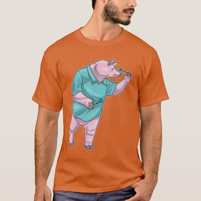 Pig Darts Dart T-Shirt (Vorderseite)