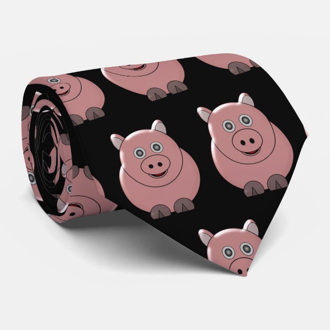 Pig Design Krawatte (Gerollt)