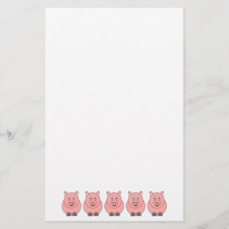 Pig Design Stationery Briefpapier