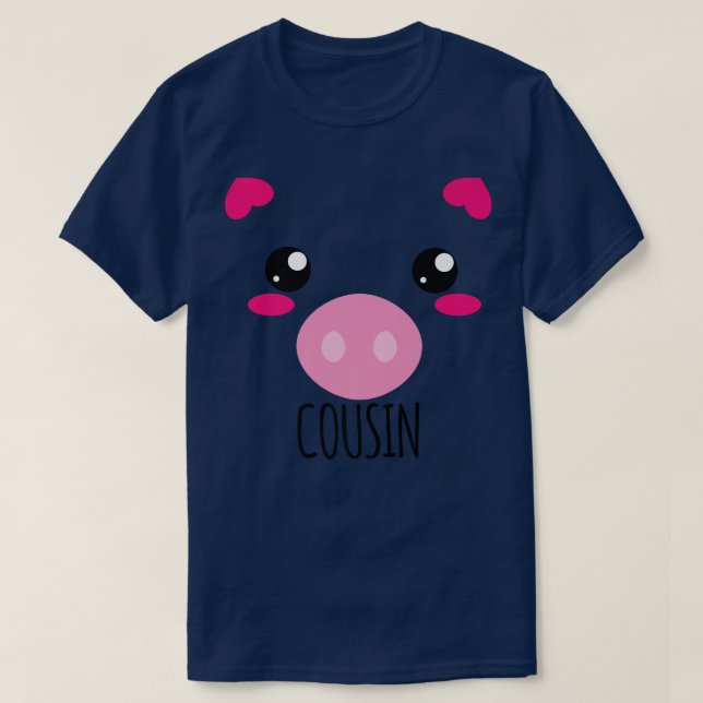 Pig Face Kawaii T-Shirt (Design vorne)