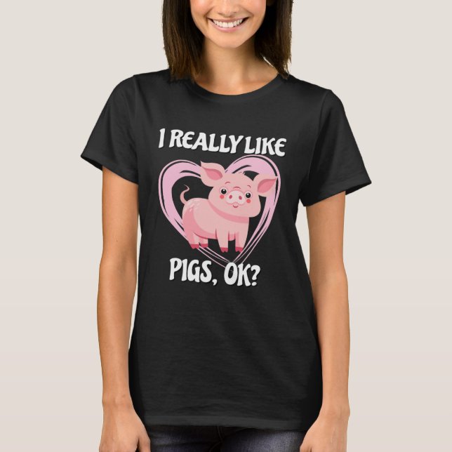Pig Farm Bacon Pink Piggy 2 T-Shirt (Vorderseite)