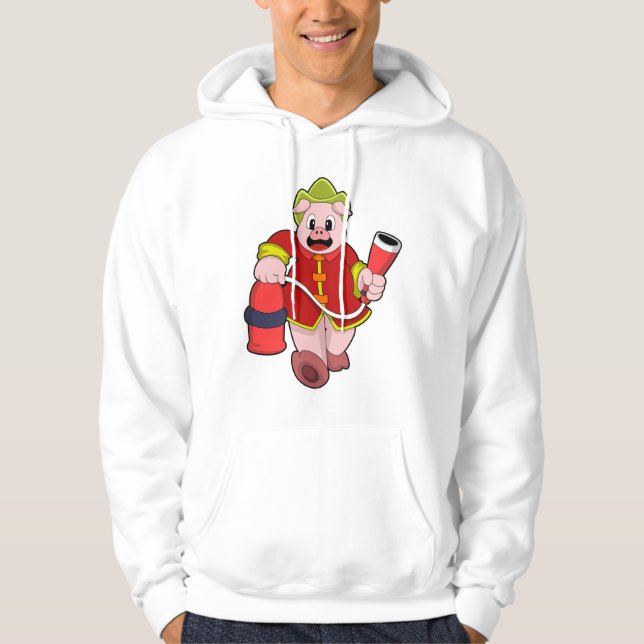 Pig Feuerlöschgerät Hoodie (Vorderseite)
