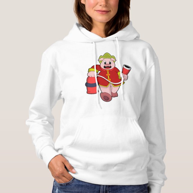Pig Feuerlöschgerät Hoodie (Vorderseite)