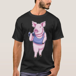 Pig Fitness Dumbell T-Shirt