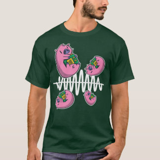 Pig Fly Around Frequency Waves Ham Radio Operator T-Shirt