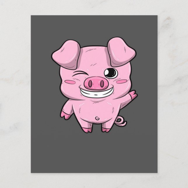 Pig Flyers Pink Pig | Marketing For Pig Lover Flyer (Vorne)