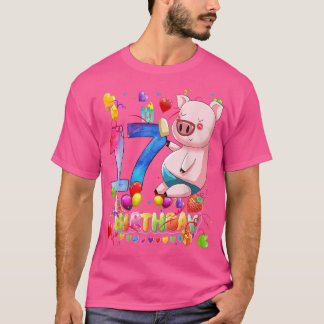 Pig Geburtstagsparty 17 Jahre alter Junge 17. T-Shirt